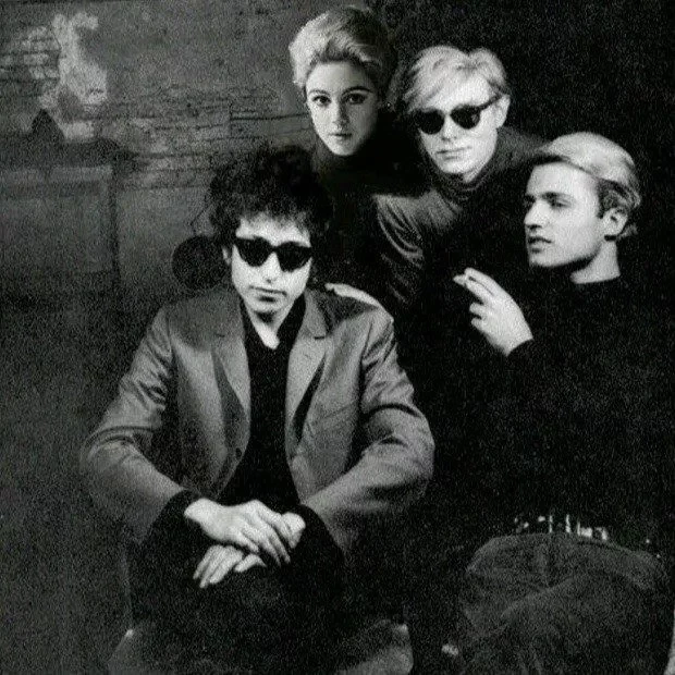 Bob Dylan, Edie Sedgwick, Andy Warhol, 1965