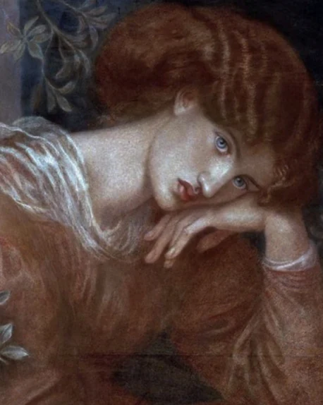 Reverie — fragment of Rossetti's painting, 1868