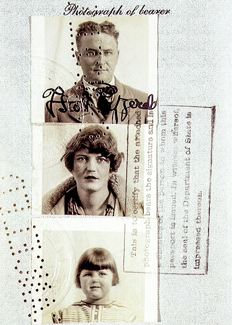 The Fitzgeralds' passport book, May 1924