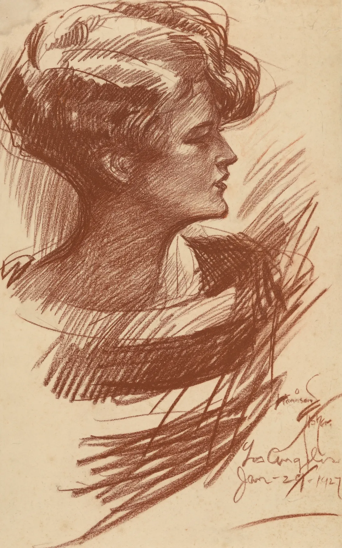 Zelda Fitzgerald, portrait by Harrison Fisher, 1927